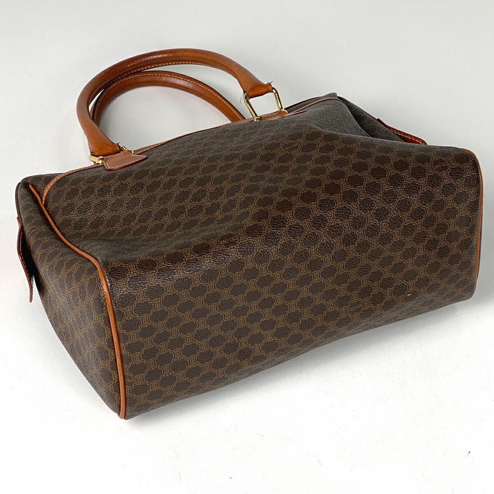 Celine Macadam Pattern Mini Canvas Handbag Brown - image 2